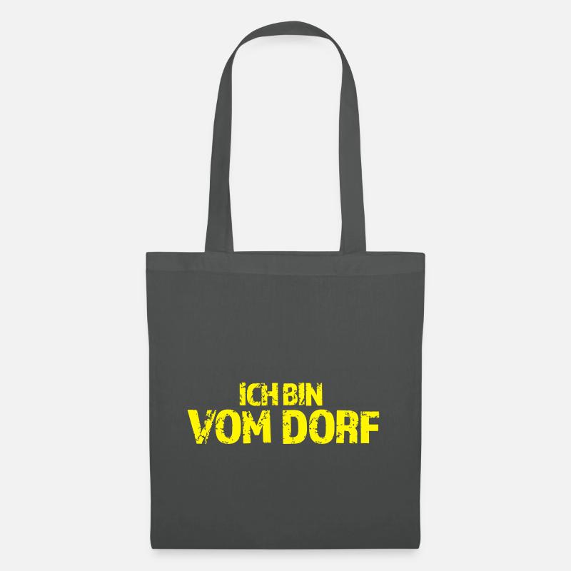 Coole Dorf Sprüche - Stoffbeutel - Graphite