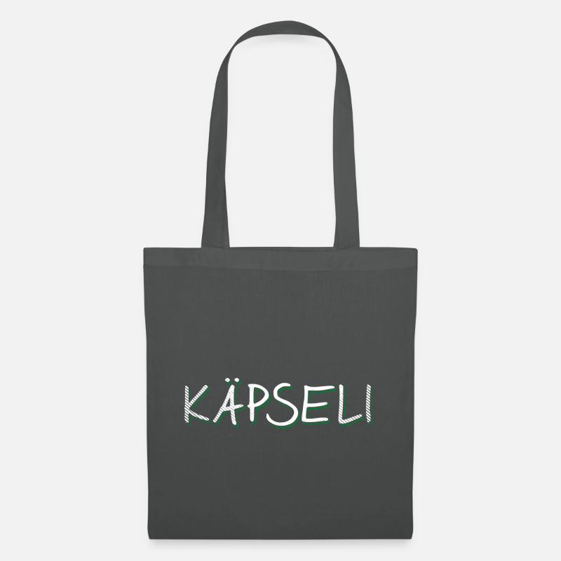 Badische Sprüche > Käpseli - Stoffbeutel - Graphite