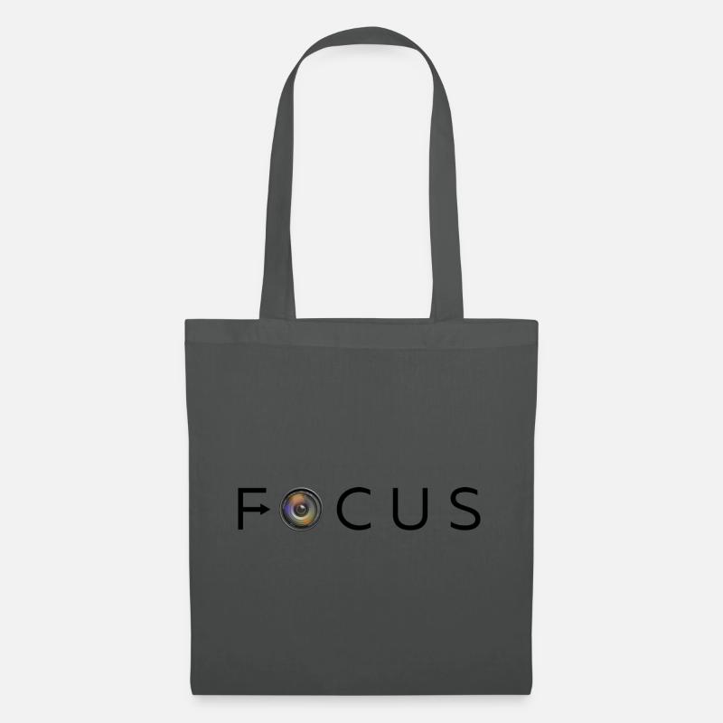 Fokus-Objektiv - Stoffbeutel - Graphite