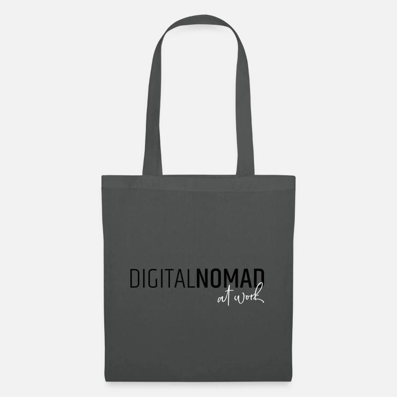 Digital nomad at work - Tote Bag - graphite grey