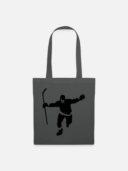 Eishockey - Stoffbeutel - Graphite