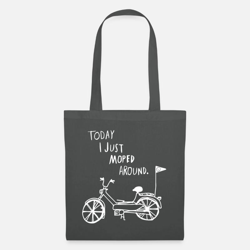 Moped - Motorrad - Stoffbeutel - Graphite