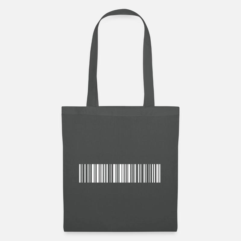 Barcode 'Not for sale' unverkäuflich ohne Text - Stoffbeutel - Graphite