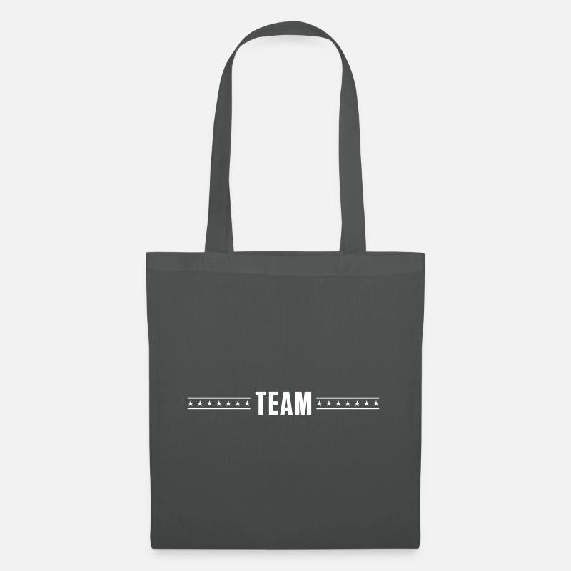 team dashed stars - Tote Bag - graphite grey