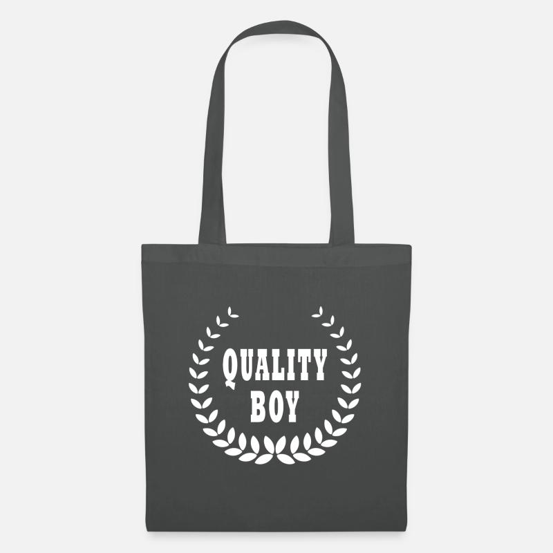 Quality boy - Tote Bag - graphite grey