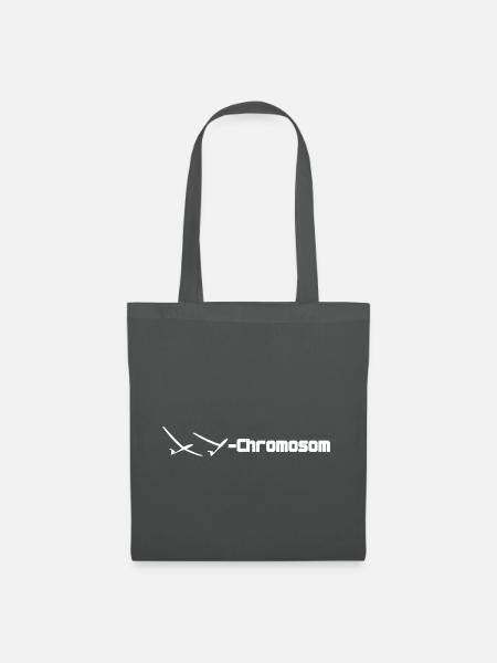 chromosom mann Segelflieger Segelflugzeug Orginal - Stoffbeutel - Graphite