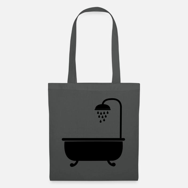 Bad mit Dusche Sanitäranlagen - Stoffbeutel - Graphite