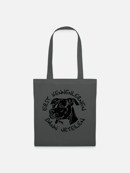 409s Staffordshire Terrier - Stoffbeutel - Graphite