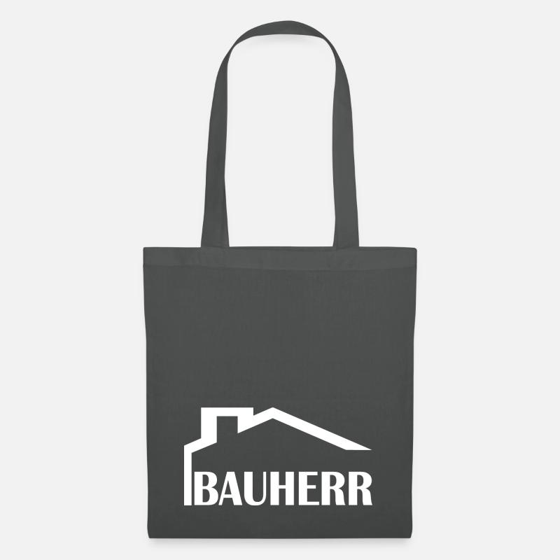 Bauherr 2w - Stoffbeutel - Graphite