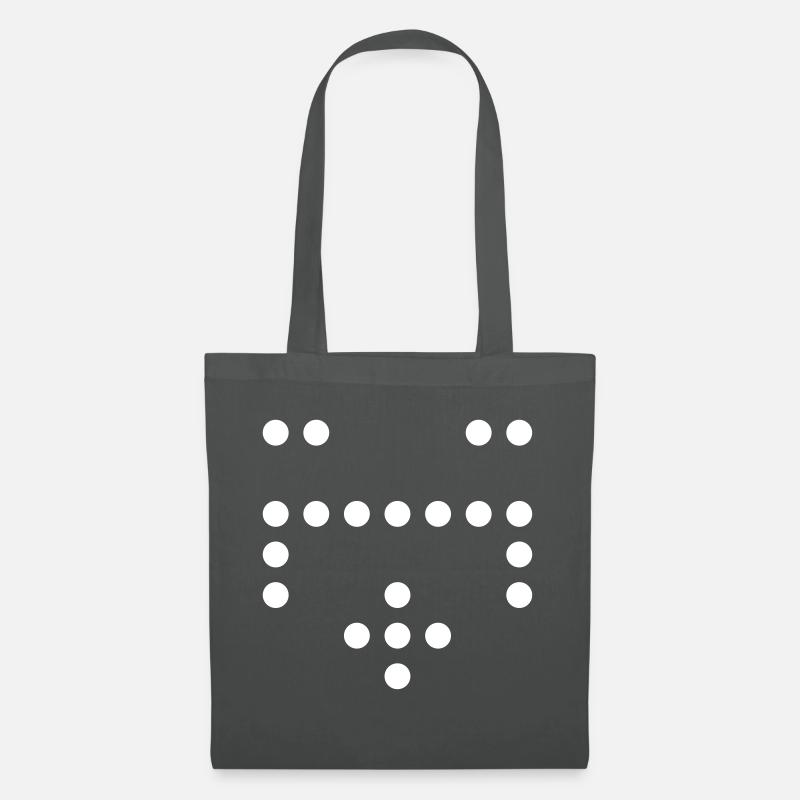 RandomWhiteDot2 - Stoffbeutel - Graphite