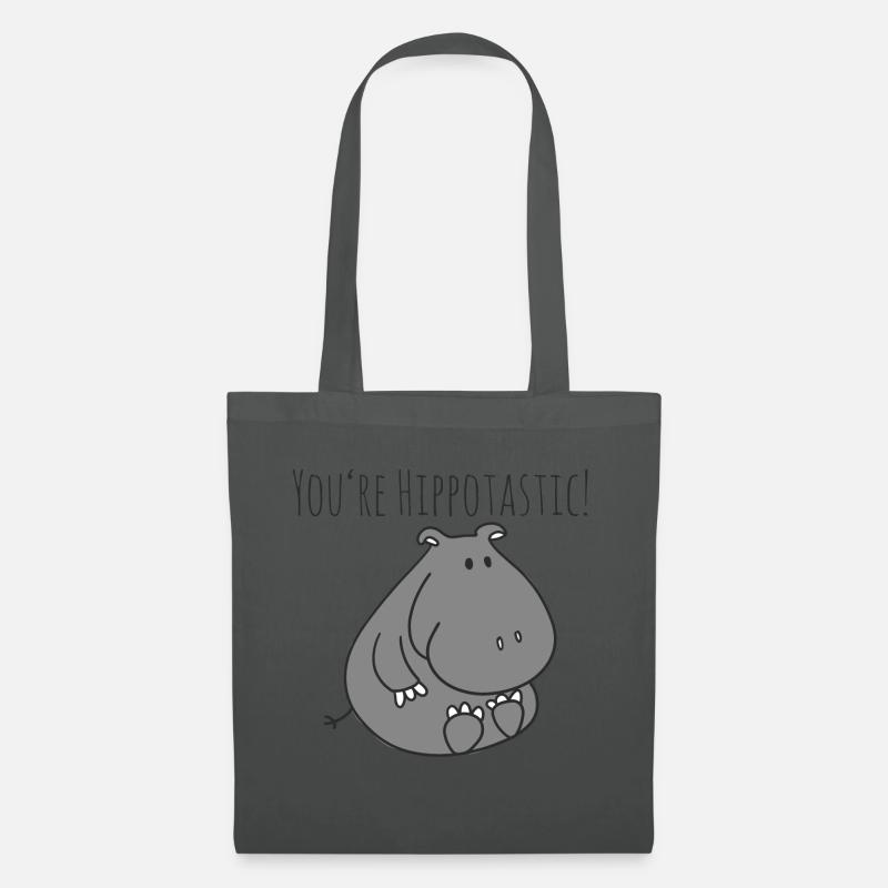 Hippo - Stoffbeutel - Graphite