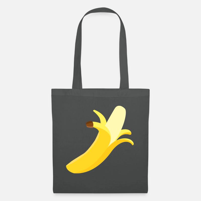 Banane - Stoffbeutel - Graphite