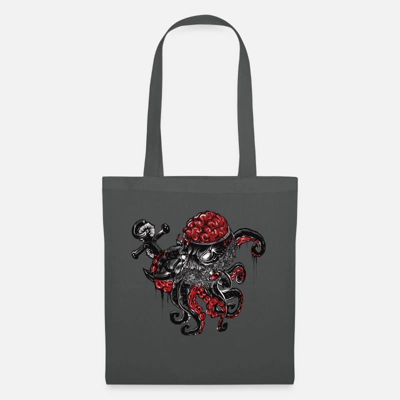 Oktopus - Stoffbeutel - Graphite