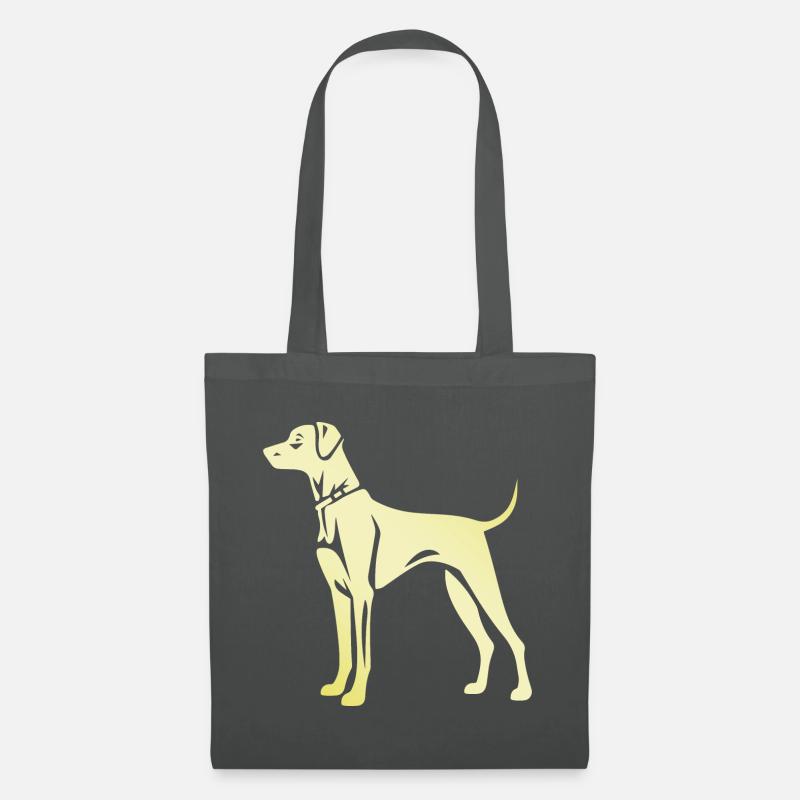 Great Dane Hund Silhouette - Stoffbeutel - Graphite