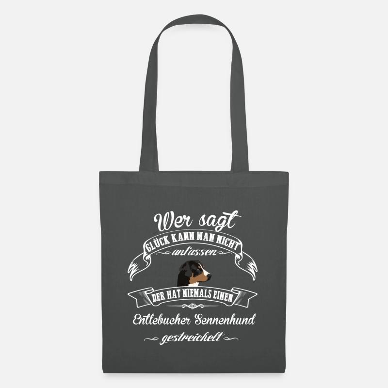 Entlebucher Sennenhund Glück - Stoffbeutel - Graphite