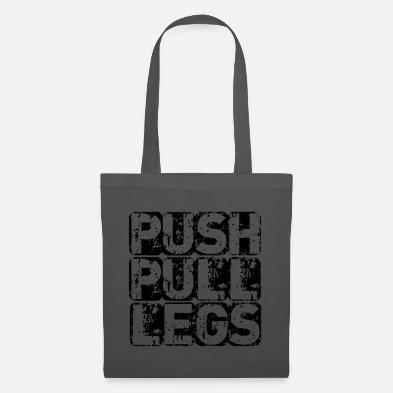 PUSH PULL LEG - Stoffbeutel - Graphite