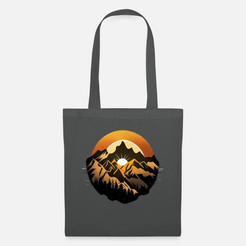 mountains - Tote Bag - graphite grey