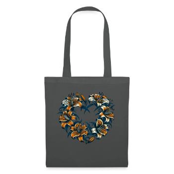 Tiger lily - Tote Bag - graphite grey - Front