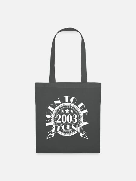 Legende 2003 Geburtsjahr Jahrgang Baujahr Geschenk - Stoffbeutel - Graphite
