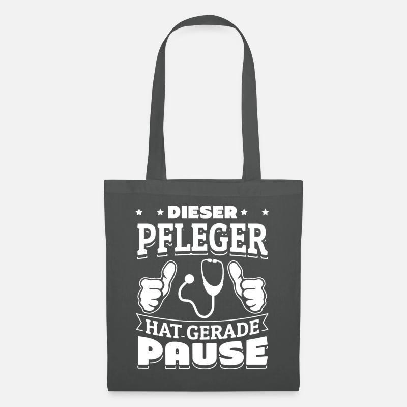 Dieser Pfleger hat gerade Pause! Arzt Erste Hilfe - Stoffbeutel - Graphite