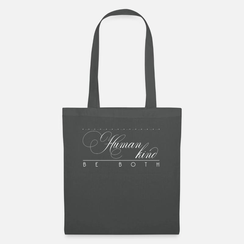 Humankind Human, Kind - Be Both Kindness Gift - Stoffbeutel - Graphite