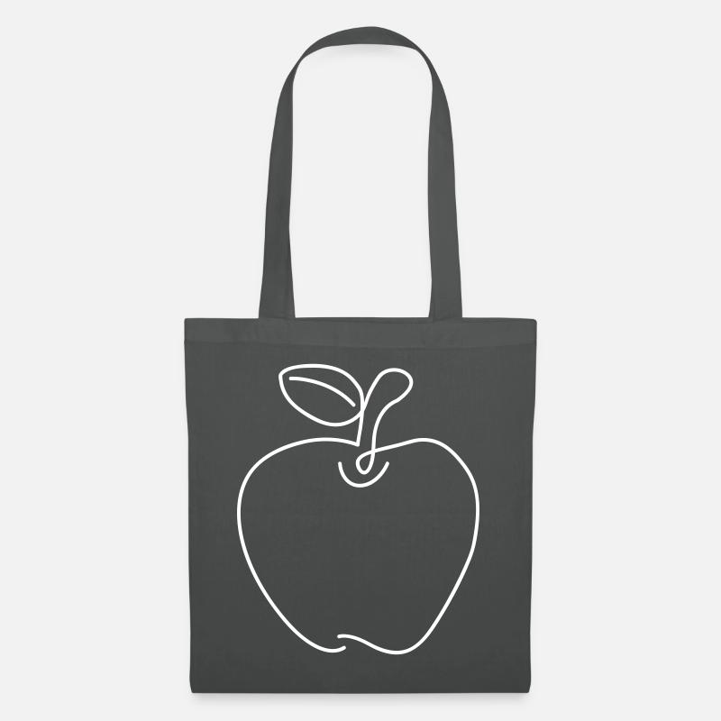 Apfel - Stoffbeutel - Graphite