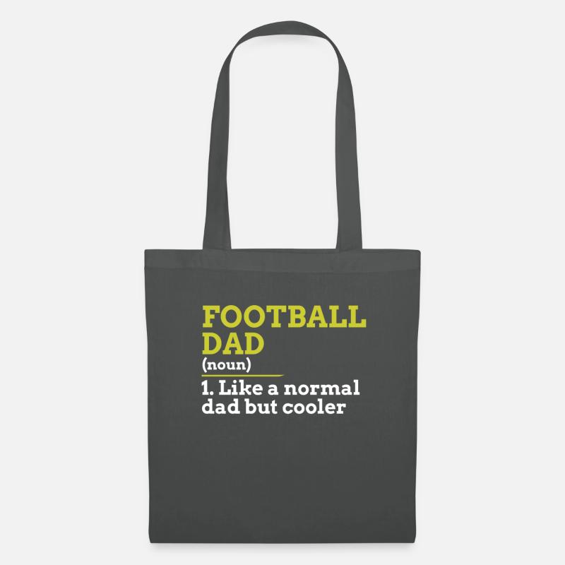 Fußball-Papa - Stoffbeutel - Graphite