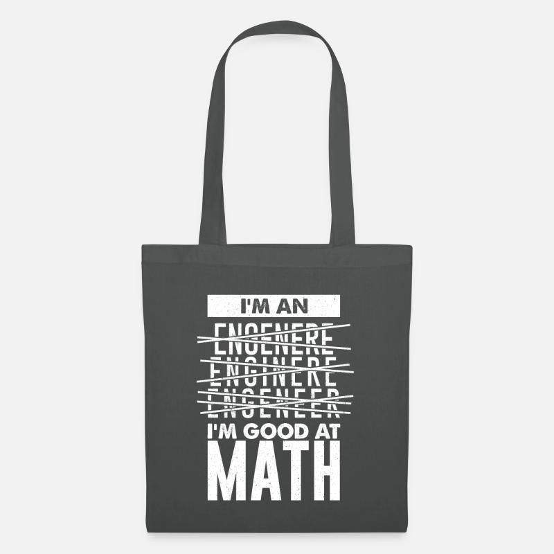 I'm An Engenere Enginere Engeneer I'm Good AtMath - Stoffbeutel - Graphite