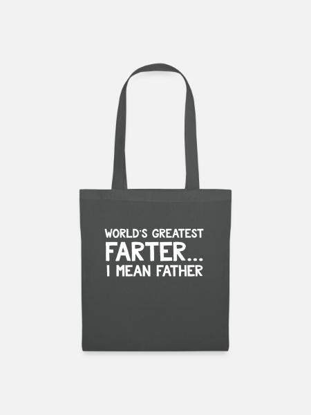 Worlds Greater Farter - Stoffbeutel - Graphite