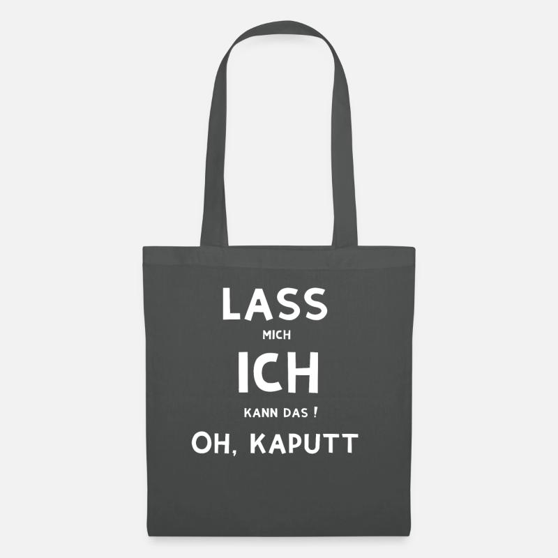 Lass mich ich kann das ! - Stoffbeutel - Graphite