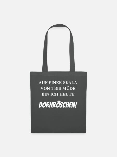 Auf einer Skala von 1 bis müde - Stoffbeutel - Graphite
