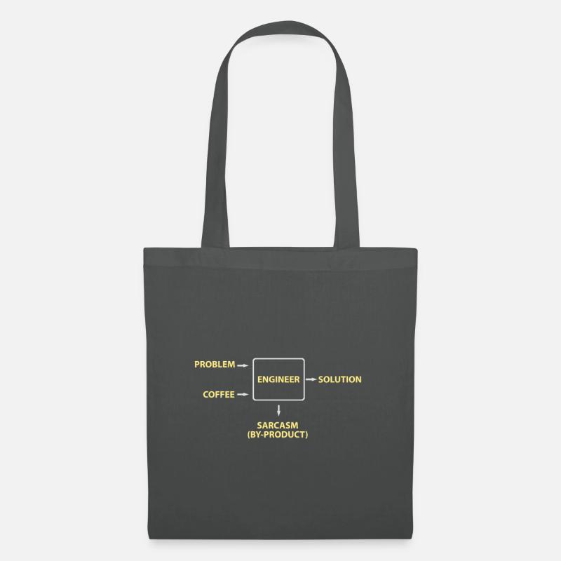 Engineering Sarcasm By-product - Tote Bag - graphite grey