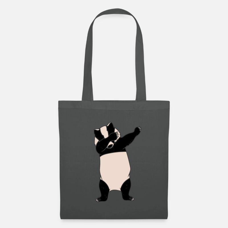 Dabbender Dachs Dabbing Dachse Geschenk - Stoffbeutel - Graphite