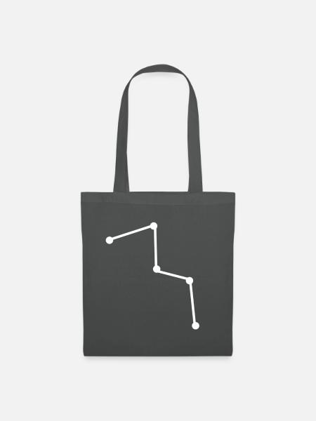 Kassiopeia Sternbild - Stoffbeutel - Graphite