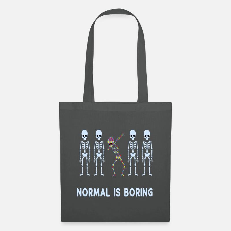 NORMAL IS BORING AUTISM - Stoffbeutel - Graphite