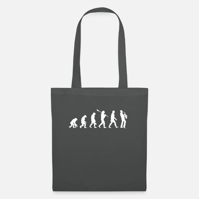 Evolution du saxophone - Sac en tissu - gris graphite