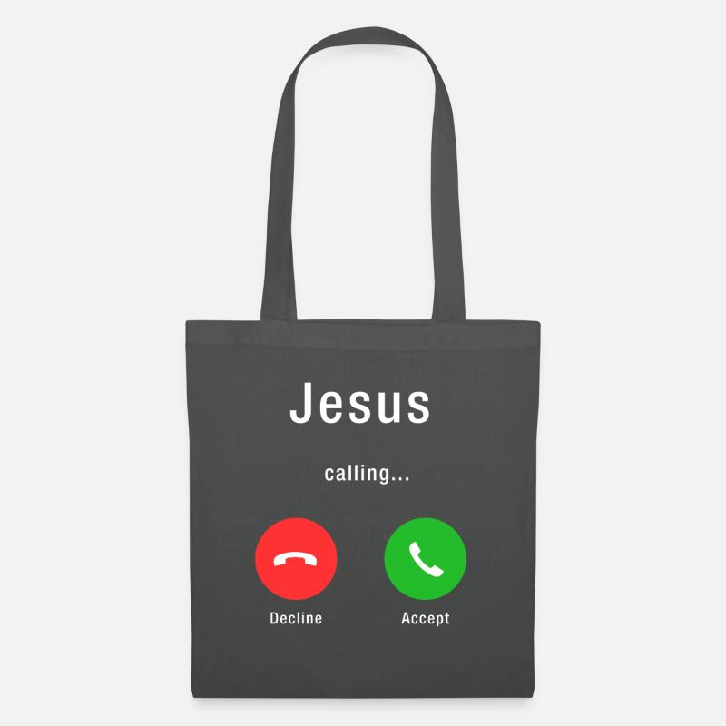 CHRISTMAS JESUS CALLING - Stoffbeutel - Graphite