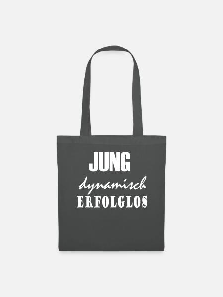 Jung dynamisch erfolglos - Stoffbeutel - Graphite