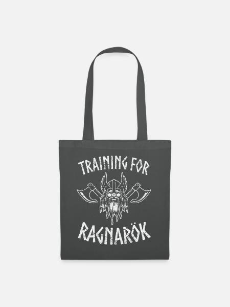 Training for Ragnarök - Stoffbeutel - Graphite