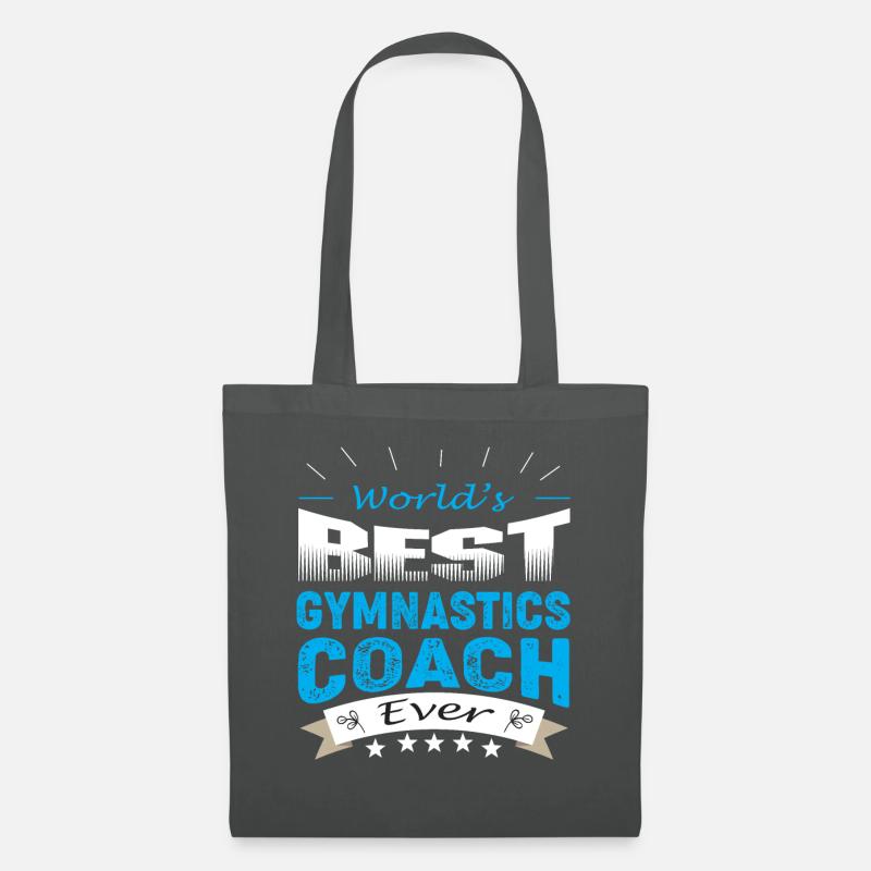 WORLD'S BEST GYMNASTIC COACH EVER - Stoffbeutel - Graphite