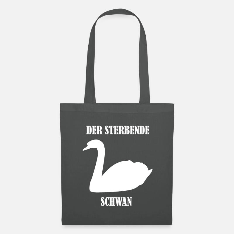 der sterbende Schwan - Stoffbeutel - Graphite