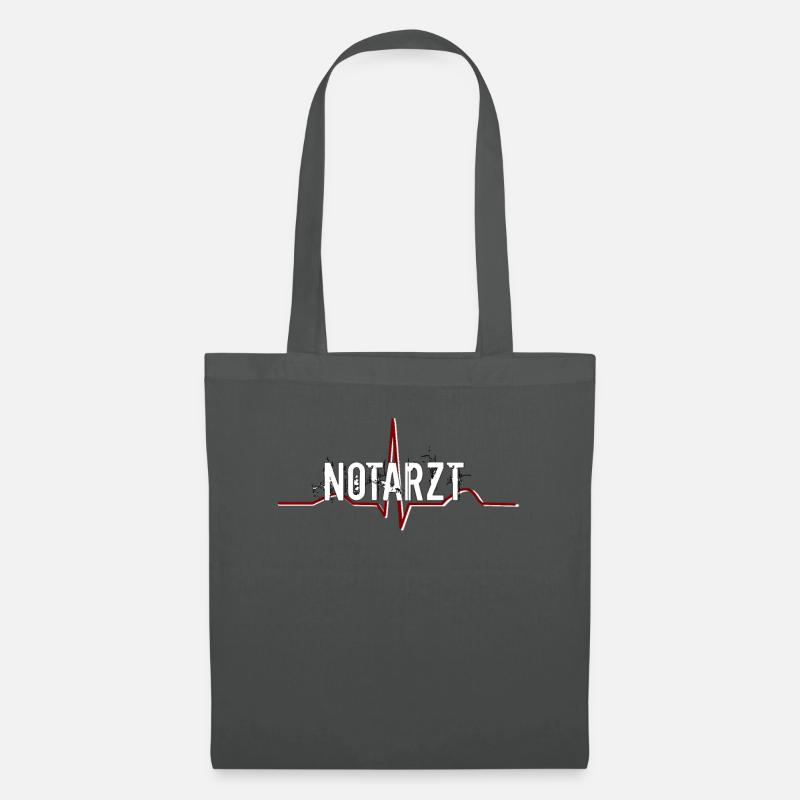 Notarzt - Stoffbeutel - Graphite