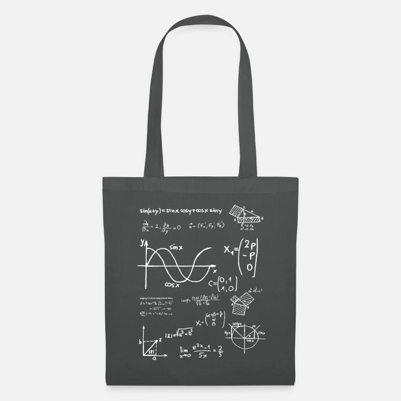 math formula - Stoffbeutel - Graphite