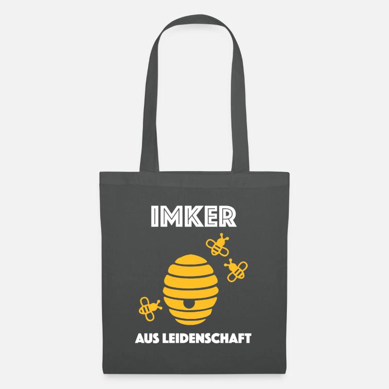 Imker Biene Beekeeper Honig - Stoffbeutel - Graphite
