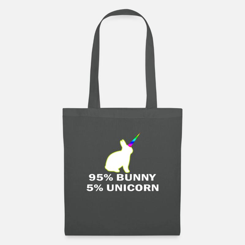 Hasen Einhorn Bunnycorn - Stoffbeutel - Graphite
