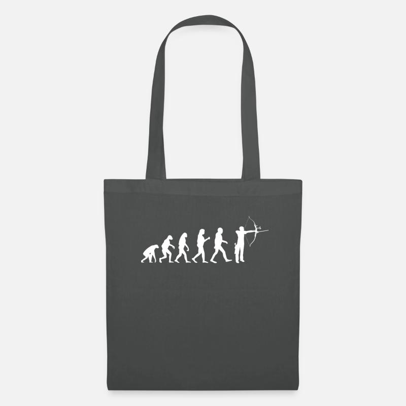 Bogenschütze Bogenschießen Evolution Pfeil - Stoffbeutel - Graphite