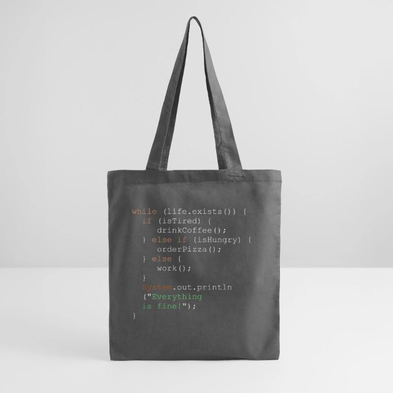 Programmation, programmeur et code de programme Sac en tissu