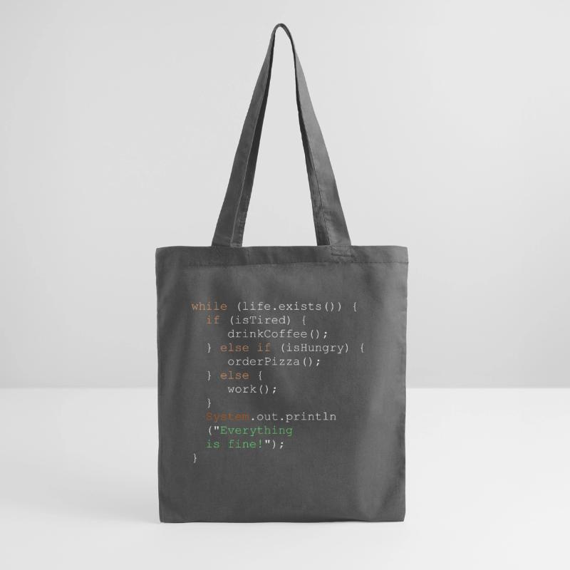 Programmierung, Programmierer und Programmcode Stoffbeutel