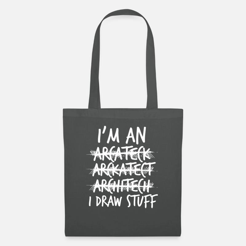 Ich bin Architekt - Stoffbeutel - Graphite