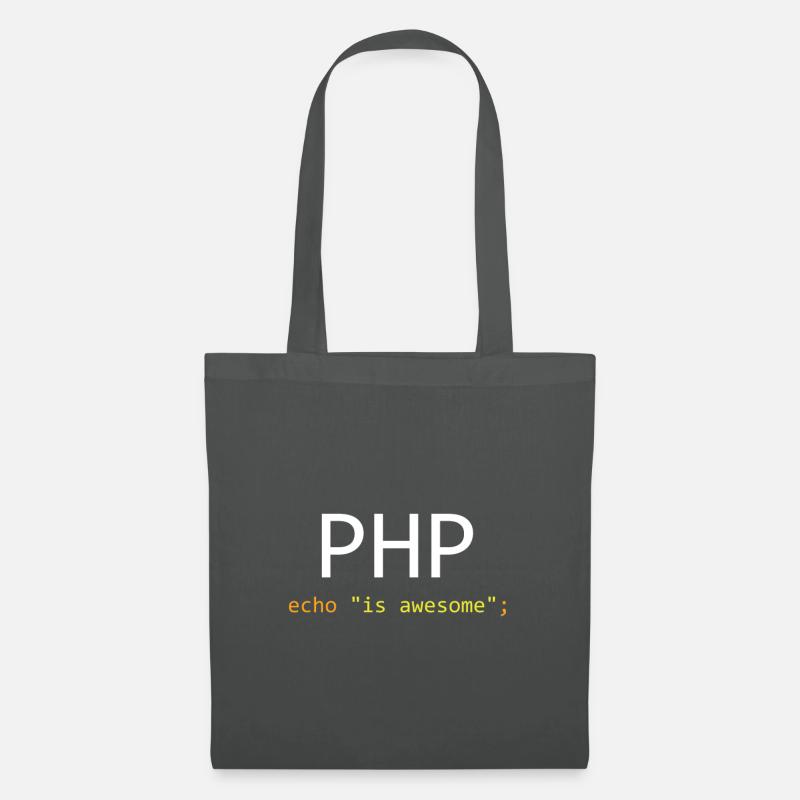 PHP ist großartig - Stoffbeutel - Graphite